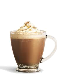 a hot chocolate drink with cream